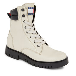 

Ботильйони Tommy Jeans Tjw Lace Up Boot EN0EN02314 Bleached Stone AEV, Бежевий
