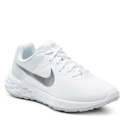 Nike Обувки Nike Revolution 6 Nn DC3729 500 White/Metallic Silver