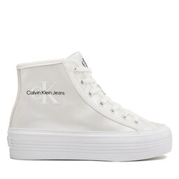 

Снікерcи Calvin Klein Jeans Bold Vulc Flatf Mid Laceup Ny Wn YW0YW01226 Bright White/Creamy White YBR, Écru