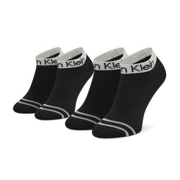 Calvin Klein Lot de 2 paires de chaussettes basses femme Calvin Klein 701218775 Black 001