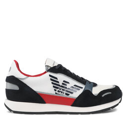 

Снікерcи Emporio Armani X4X537 XM678 Q824 Navy/Off Wht/Red, Білий