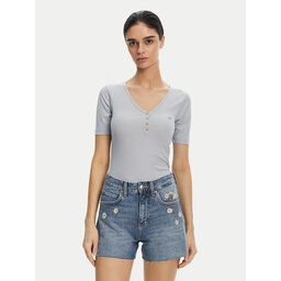 Lee Lee Marškinėliai Henley 112363830 Žydra Slim Fit