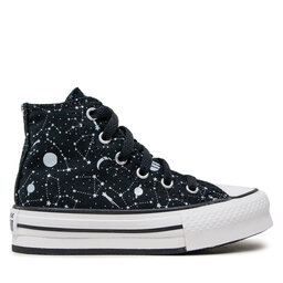 

Кеди Converse Ctas Eva Lift Hi 672117C Black/Lt Armory Blue/White, Чорний