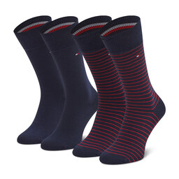 Tommy Hilfiger Súprava 2 párov vysokých pánskych ponožiek Tommy Hilfiger 100001496 Tommy Original 085