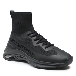 KARL LAGERFELD Sneakersy KARL LAGERFELD KL53141 Black Knit Textile / Mono