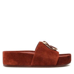 

Шльопанці Tory Burch Patus Logo Sandal 136989 Rust 200, Коричневий