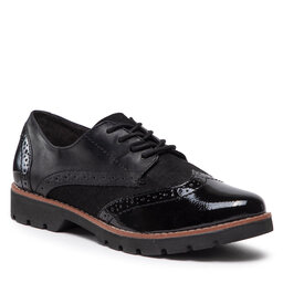 Jana Oxfordskor Jana 8-23760-29 Black Structur 008