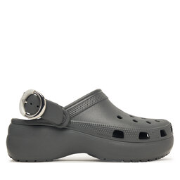 Crocs Pantoletten Crocs Classic Platform Buckle Clog 213230 Grau