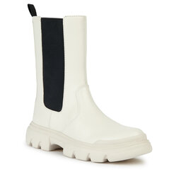Geox Stiefel Geox J Junette Girl J36HVE 0BCNH C1M9B D Lt Ivory/Black
