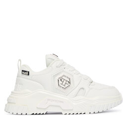 PHILIPP PLEIN Снікерcи PHILIPP PLEIN New Predator FAES USC0837 PTE003N Білий