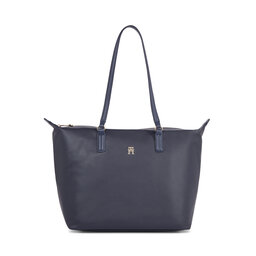Tommy Hilfiger Handväska Tommy Hilfiger Poppy Plus Tote AW0AW15856 Space Blue DW6