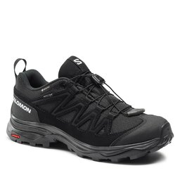 Salomon Παπούτσια πεζοπορίας Salomon X Ward Leather GORE-TEX L47182600 Black/Black/Black