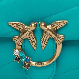

Сумка Pinko Love Baby Puff C PE 23 PLTT 100040 A0H3 Turchese/Antique U250Q, Бірюзовий