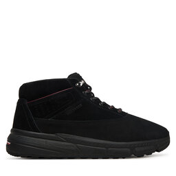 Tommy Hilfiger Schnürschuhe Tommy Hilfiger Hilfiger W Nbk Sde Hybrid Boot FM0FM05609 Schwarz