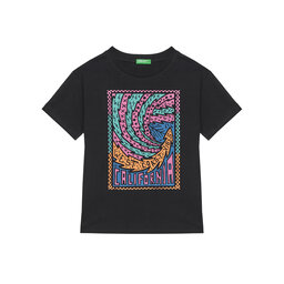 United Colors Of Benetton United Colors Of Benetton Majica 3I1XC10P7 Črna Regular Fit