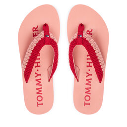 Tommy Hilfiger Zehentrenner Tommy Hilfiger CROCHET SUMMER SANDA FW0FW09417 Rosa