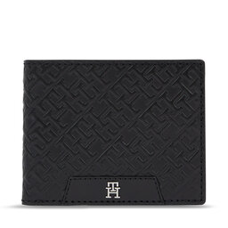 Tommy Hilfiger Мъжки портфейл Tommy Hilfiger Th Mono Leather Mini Cc Wallet AM0AM11593 Black BDS