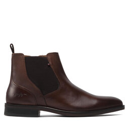 

Черевики Tommy Hilfiger Signature Hilfiger Texture Chels FM0FM03930 Warm Cognac GTY, Коричневий