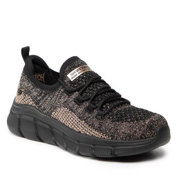 Skechers Pantofi Skechers BOBS SPORT Fall Sparks 117113/BKGD Black/Gold