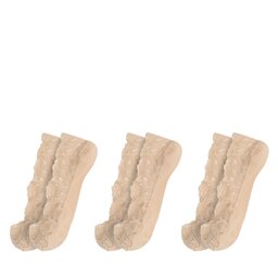 JENNY Zestaw 3 par stopek damskich JENNY 4WB-002-AW23 (3-pack) Beżowy