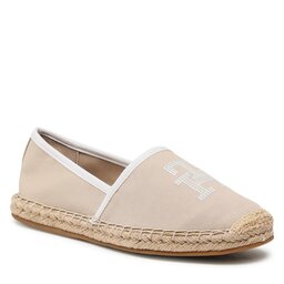 Tommy Hilfiger Espadrilles Tommy Hilfiger Th Embroidered Espadrille FW0FW07101 Sandalwood RBT