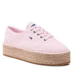 Tommy Jeans Espadrillos Tommy Jeans Essential Flatform Espadrille EN0EN01434 Light Pink TOG