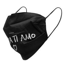 Pinko Mascarilla de tela Pinko Malizia Mascherina 20202 PRR 1N20CG.Y6XS Nero/Bianc ZZ2