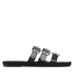 

Еспадрильї Manebi Leather Sandals S 2.1 Y0 Black W Triple Buckle, Чорний