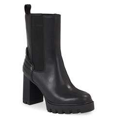 Calvin Klein Jeans Stiefeletten Calvin Klein Jeans Platform Chelsea Boot Lth Wn YW0YW01140 Triple Black 0GT