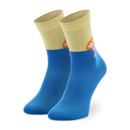 Happy Socks Otroške visoke nogavice Happy Socks KSFB01-6300 Modra
