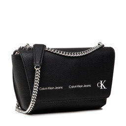 

Сумка Calvin Klein Jeans Sculpted Pebble E/W Flap Cony K60K608937 BDS, Чорний