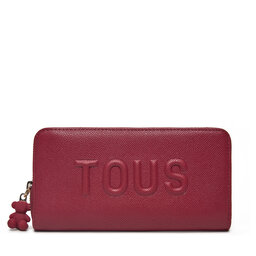TOUS Cartera grande para mujer TOUS Brenda 2002105421 Guinda/burdeos
