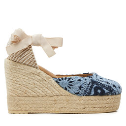 Manebi Espadrilky Manebi Yucatan Wedge Espadrilles G 0.4 WV Modrá
