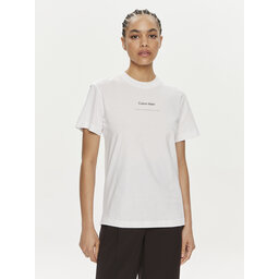 Calvin Klein Calvin Klein T-Shirt Multi Logo K20K207215 Λευκό Regular Fit