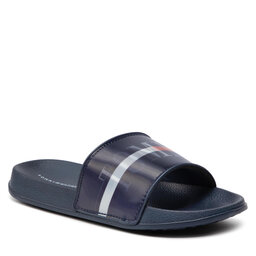 Tommy Hilfiger Natikači Tommy Hilfiger Holographic Pool Slide T3B0-32276-1172 S Blue 800