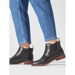 

Челсі Clarks Taylor Shine 261119654 Black Leather, Чорний