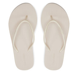 Calvin Klein Infradito Calvin Klein Flatform Ff Deboss Logo Tpu HW0HW01977 Beige