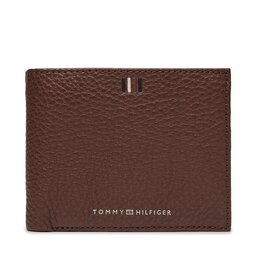 Tommy Hilfiger Μεγάλο Πορτοφόλι Ανδρικό Tommy Hilfiger Th Central Cc Flap And Coin AM0AM11856 Dark Chestnut GT8
