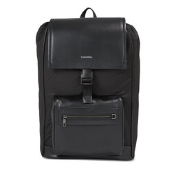 Calvin Klein Rucksack Calvin Klein Ck Elevated Flap Bp Repreve K50K510847 Black Tonal Mono 01I