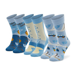 

Набір 3 пар високих чоловічих шкарпеток Rainbow Socks Rainbow Socks Box Parent Голубий