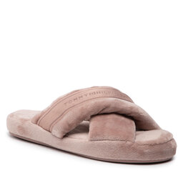 Tommy Hilfiger Tofflor Tommy Hilfiger Comfy Home Slippers With Straps FW0FW06587 Balanced Beige AE9