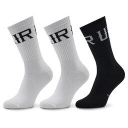 Unfair Athletics Lot de 3 paires de chaussettes hautes unisexe Unfair Athletics Basic UNFR22-076 Black/White