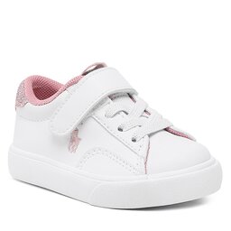 Polo Ralph Lauren Tenisice Polo Ralph Lauren Theron V Ps RF104102 White Smooth PU/Lt Pink/Glitter w/ Lt Pink PP