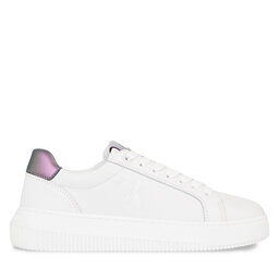 

Снікерcи Calvin Klein Jeans Chunky Cupsole Laceup Lth Wn YW0YW01202 Bright White/Amethyst 01W, Білий