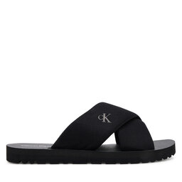 Calvin Klein Jeans Šľapky Calvin Klein Jeans Cross Sandal Crxs Tx YM0YM01223 Čierna