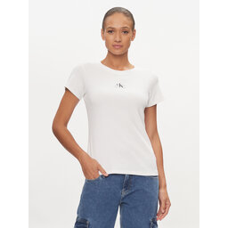 Calvin Klein Jeans Calvin Klein Jeans Marškinėliai J20J223358 Balta Slim Fit