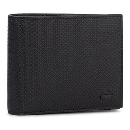Lacoste Geldbörse Lacoste Billfold Zip Case NH2826CE Schwarz
