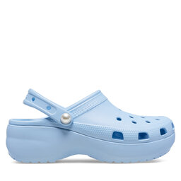 Crocs Şlapi Crocs Classic Platform Pearl Clog 211231 Albastru