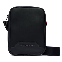 Tommy Hilfiger Umhängetasche Tommy Hilfiger Th Textured Mini Reporter AM0AM14701 Schwarz