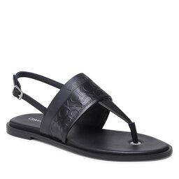 Calvin Klein Sandali Calvin Klein Almond Tp Sandal-Hf Mono HW0HW01536 Black Mono 0GN